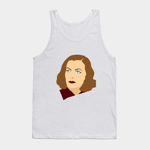 Greta Garbo Portrait Tank Top by ursoleite